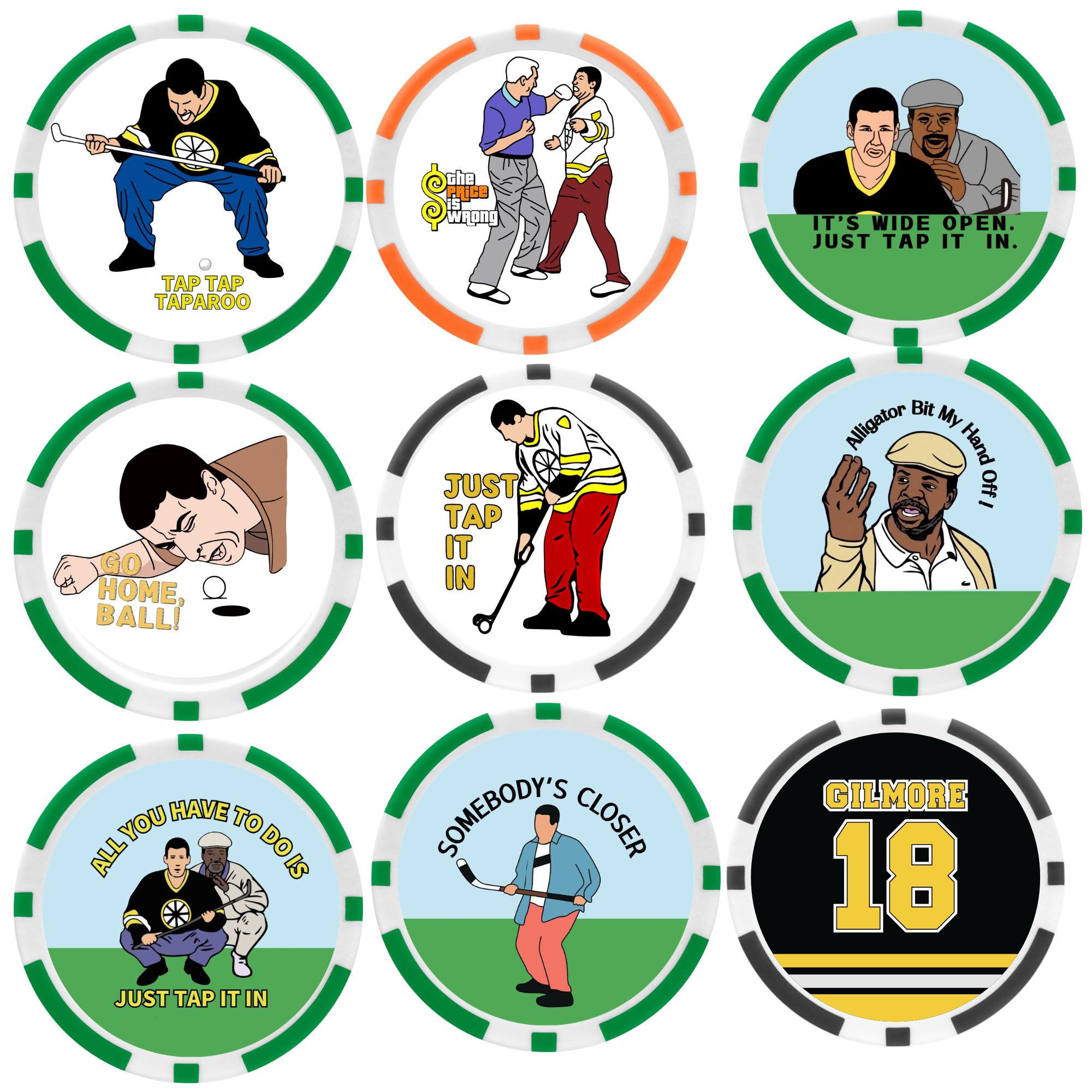 Ball Marker Set - Набор из 9 маркеров для гольфа
