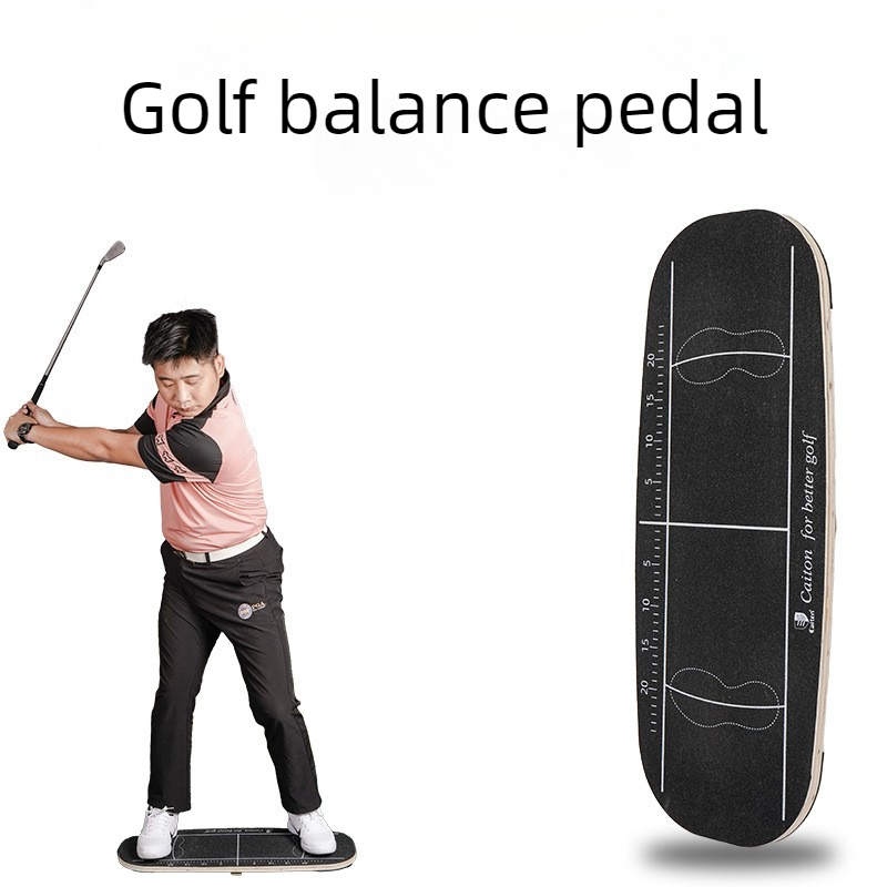 Golf Equipment Beginners - Противоскользящая балансировочная доска для гольфа, деревянная,