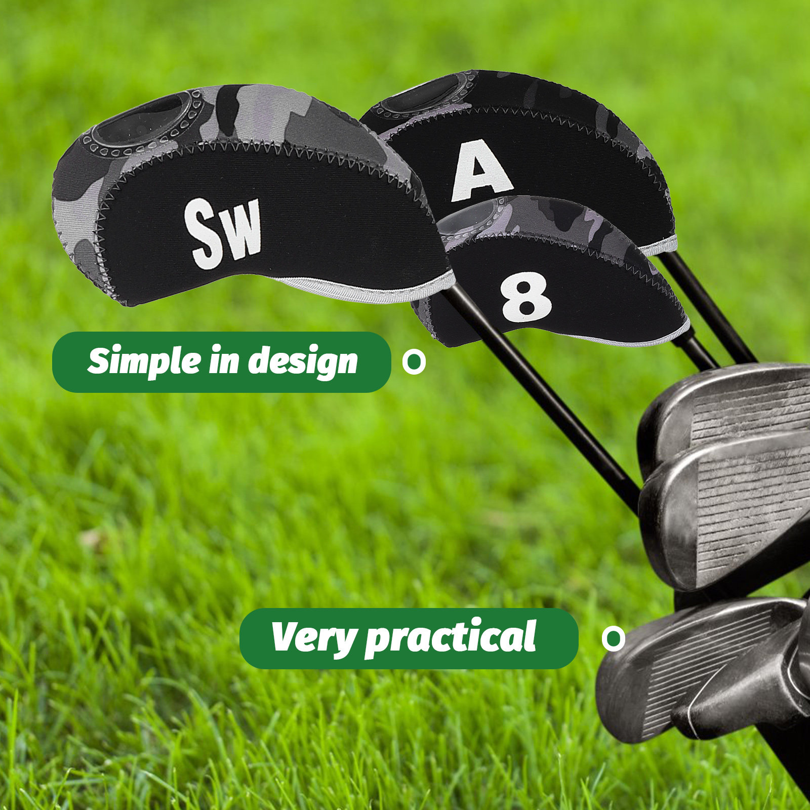 Putter Mallet Blade - 10 шт. защитных чехлов для головок