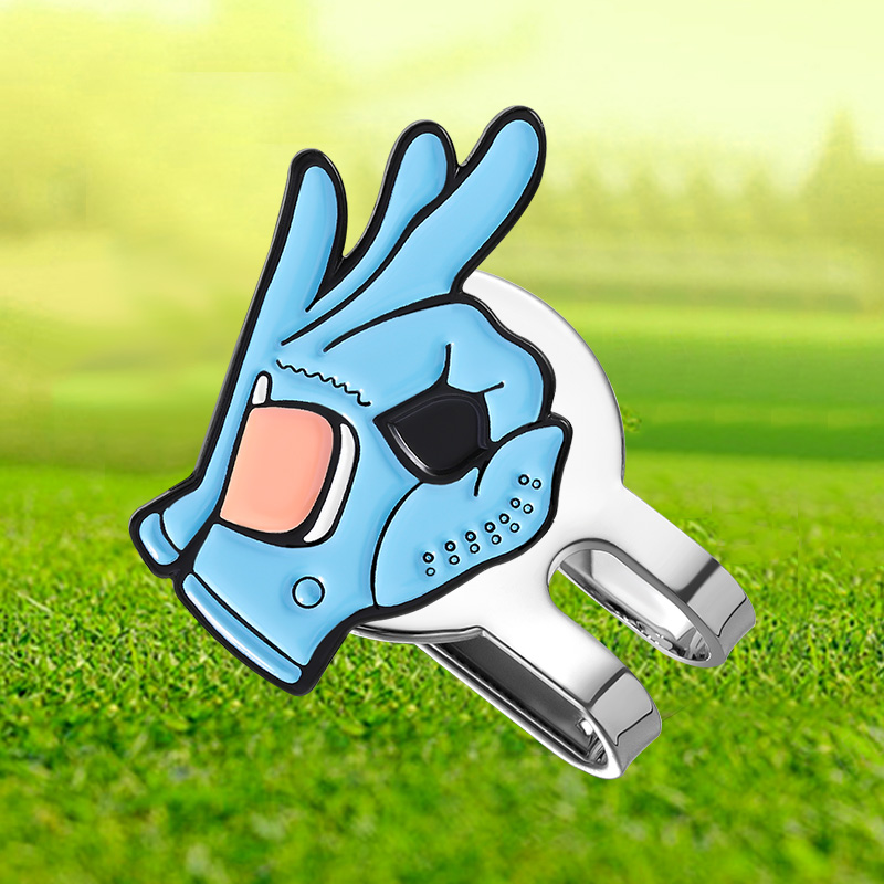 Ball Marker Set - OK Sign, зажим для шляпы для