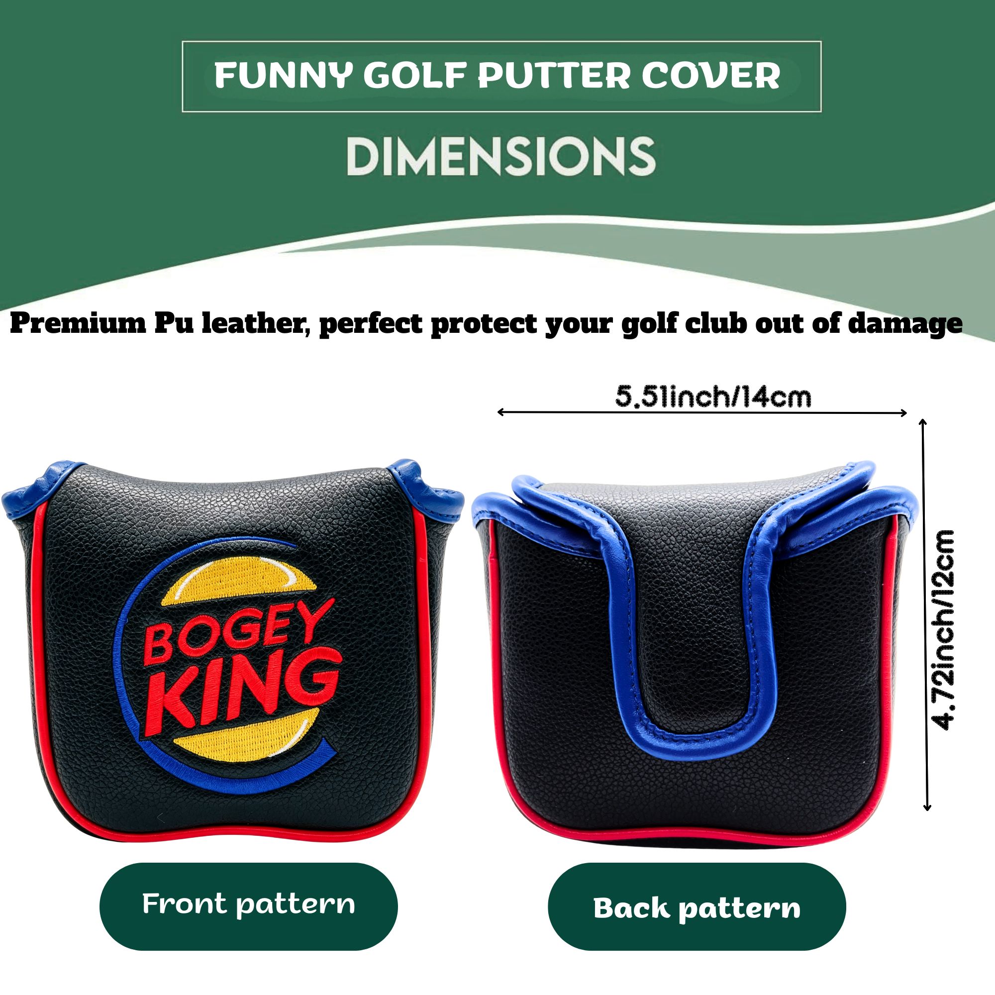 Забавные чехлы для клюшек для  – обзор и цена Putter Mallet Blade