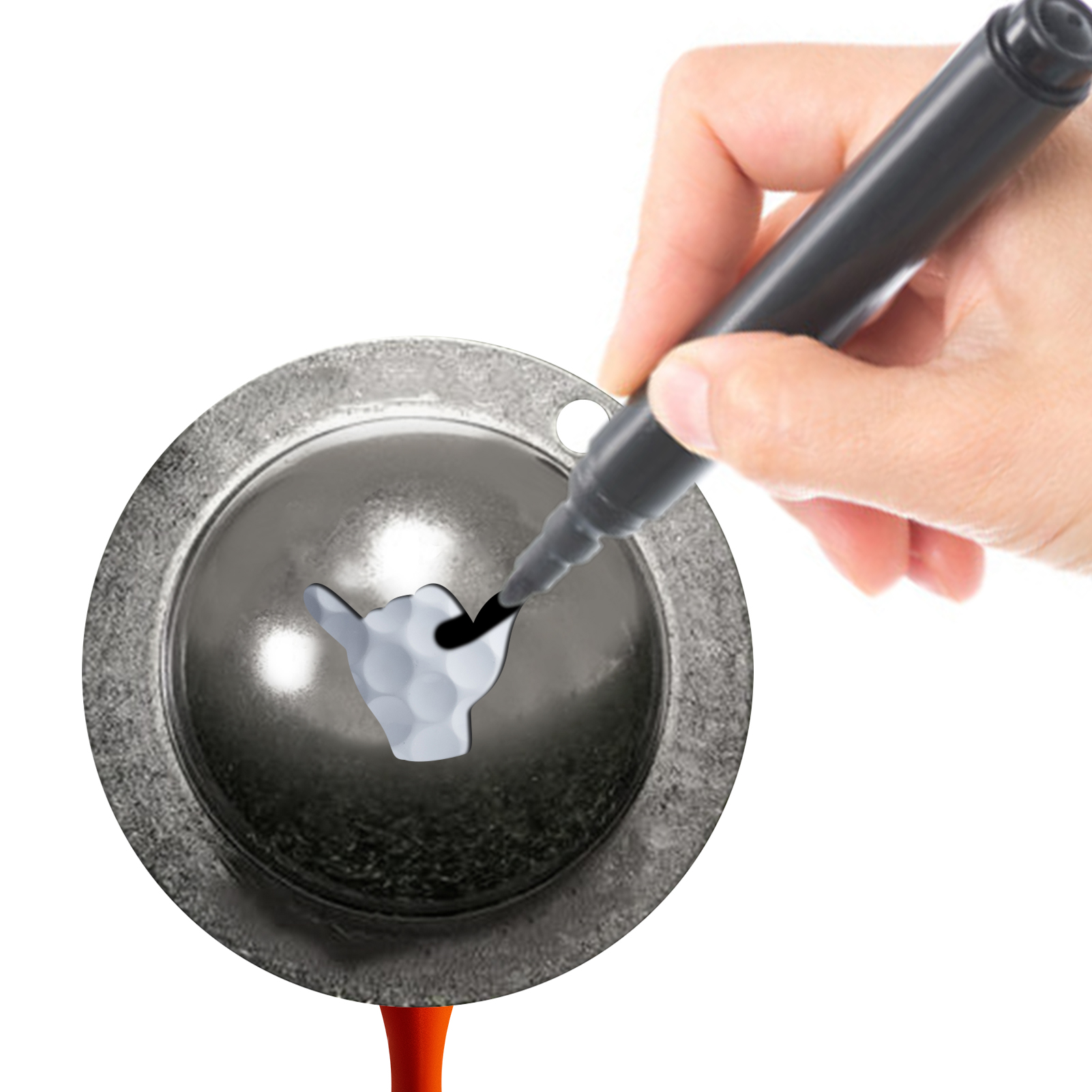 1 шт., трафарет для ручки, для – обзор и цена Ball Marker Set